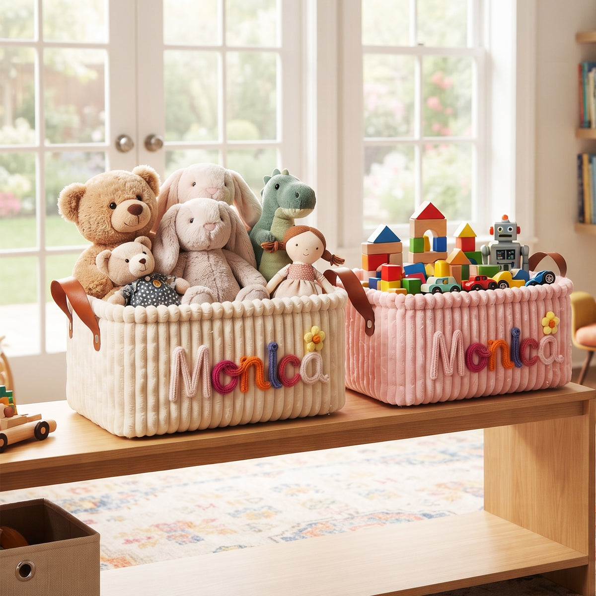 Personalized Dog Toy Basket