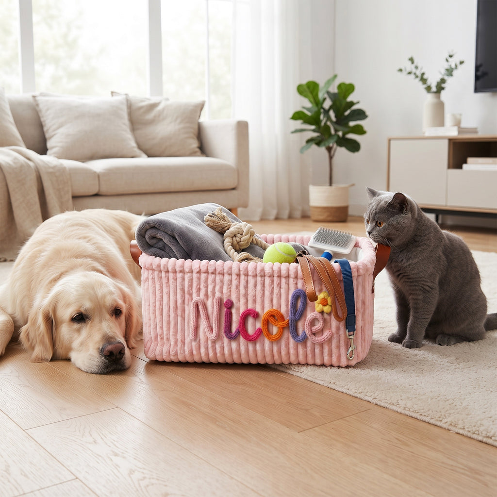 Custom Pet Toy Storage Basket
