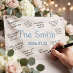 Yarn Name Guest Book with Wedding Date