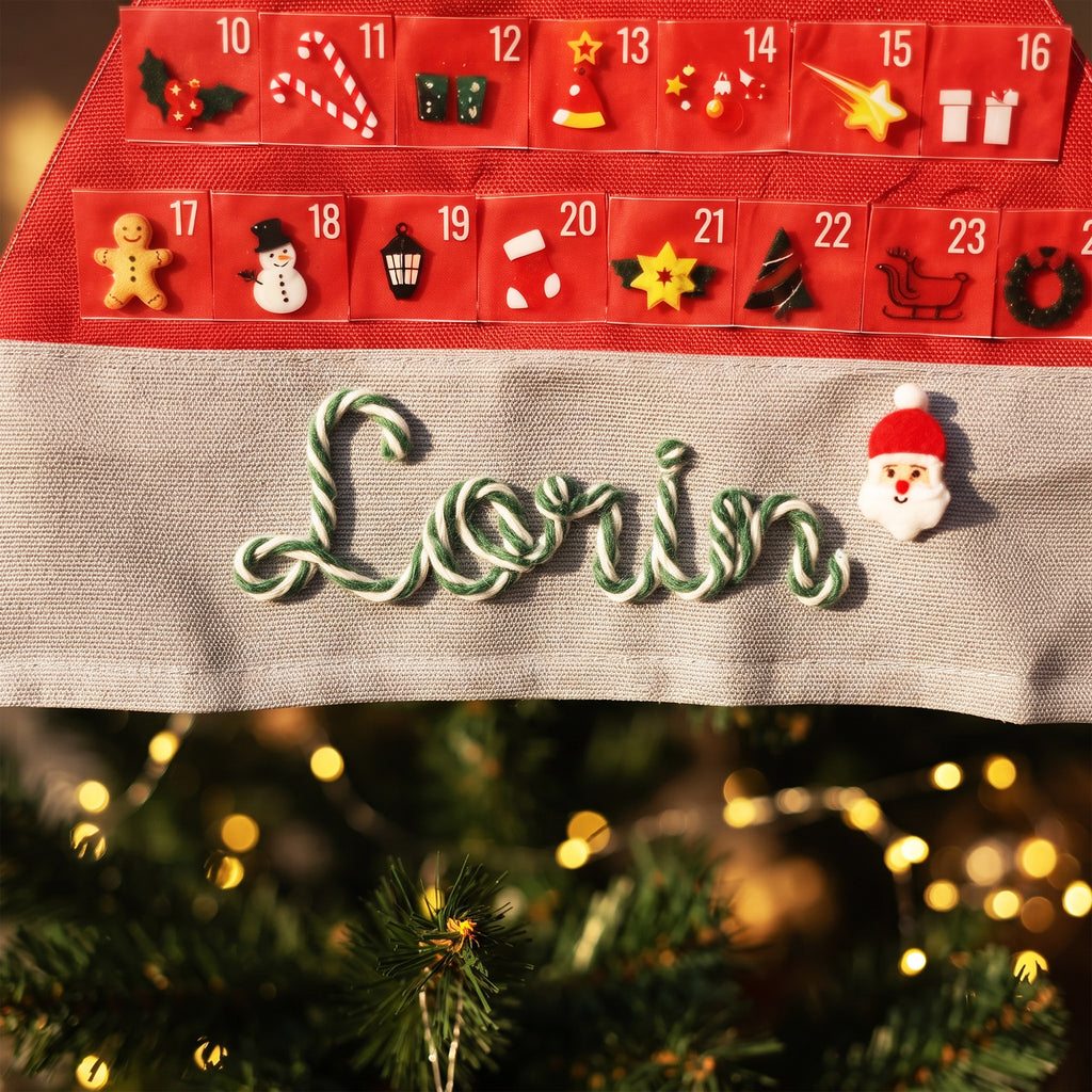 Personalized Fabric Advent Calendar with Pockets