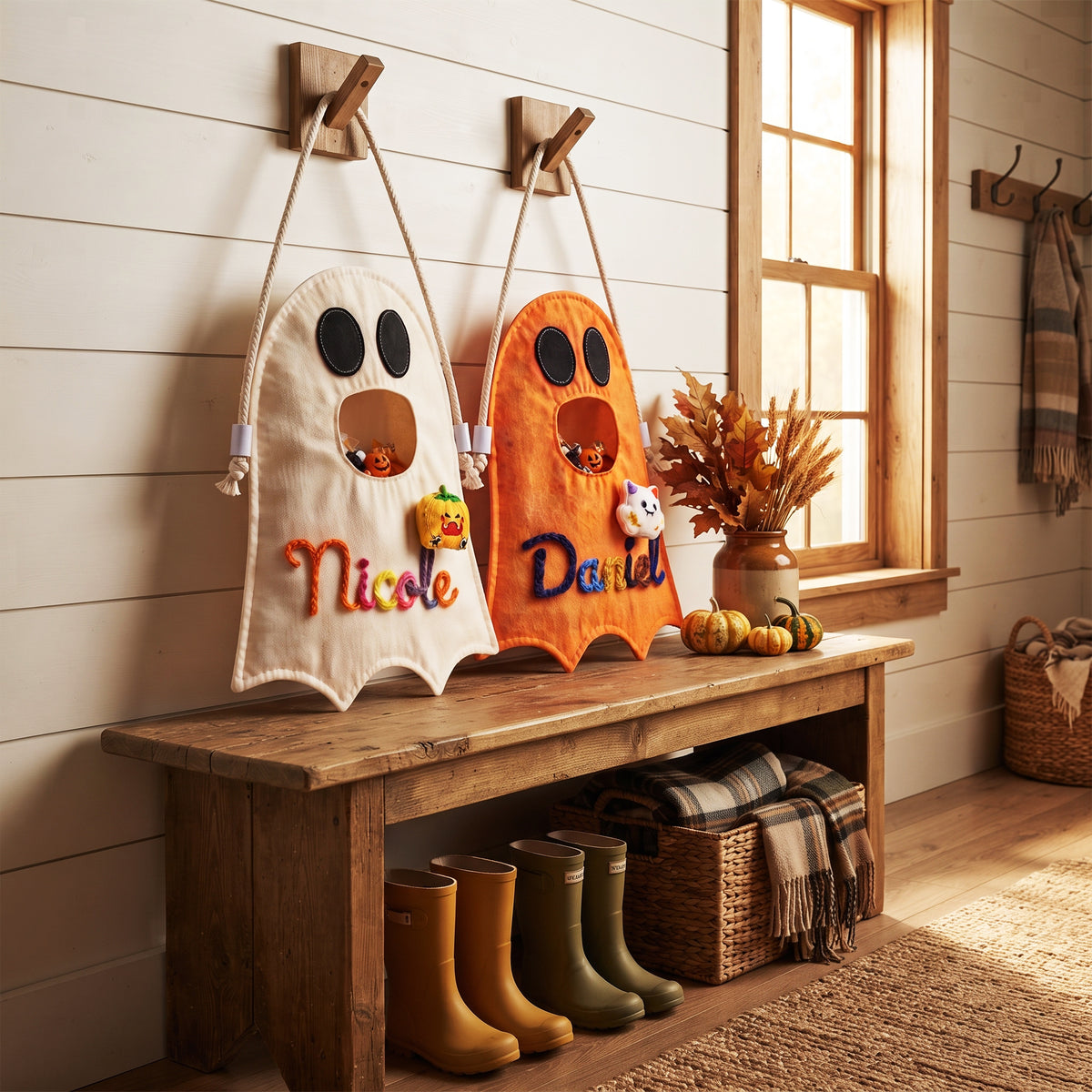 Custom Ghost Trick or Treat Bag