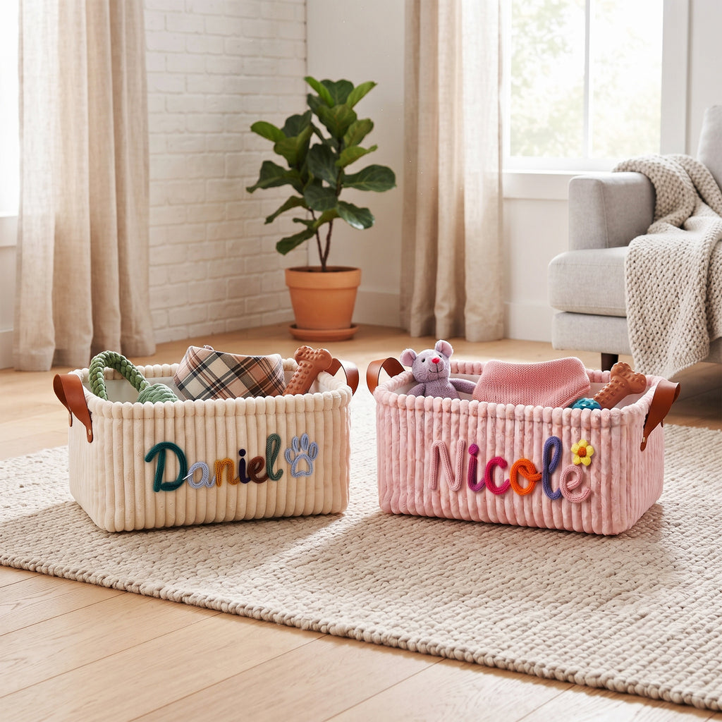 Custom Pet Toy Storage Basket