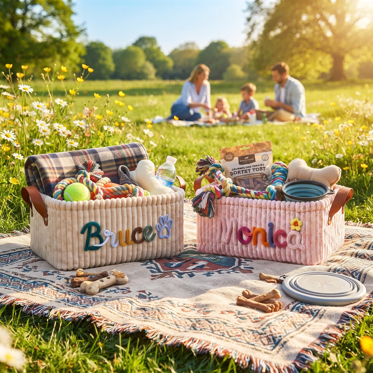 Personalized Dog Toy Basket