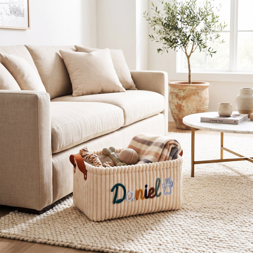 Custom Pet Toy Storage Basket