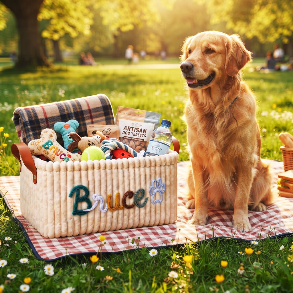 Personalized Dog Toy Basket
