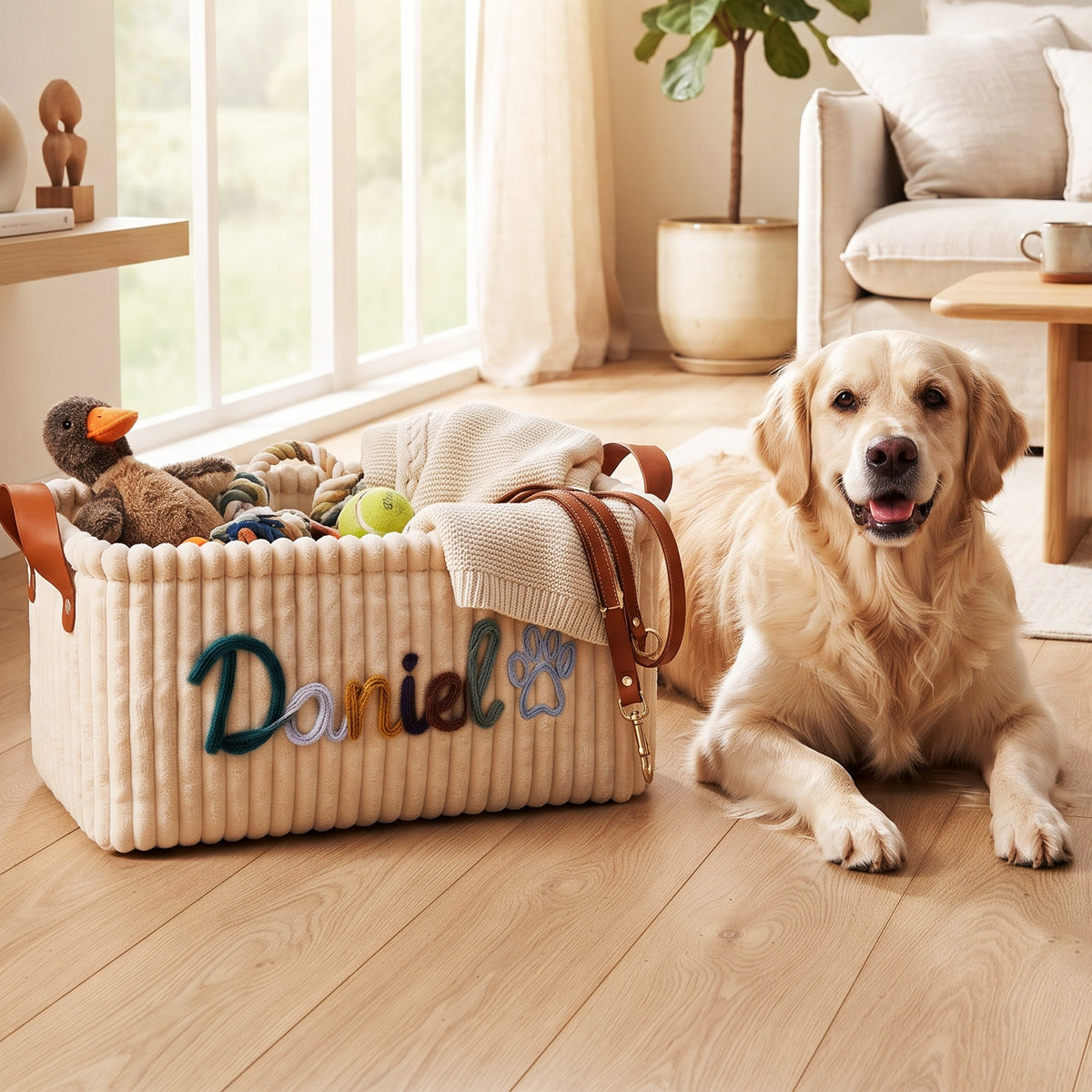 Custom Pet Toy Storage Basket
