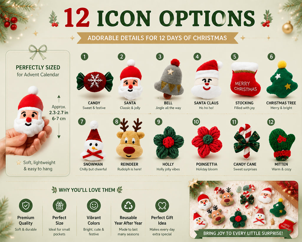 Personalized Santa Hat Advent Calendar