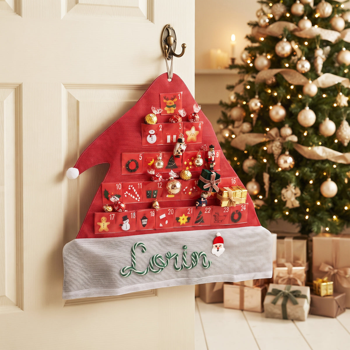 Personalized Fabric Advent Calendar with Pockets