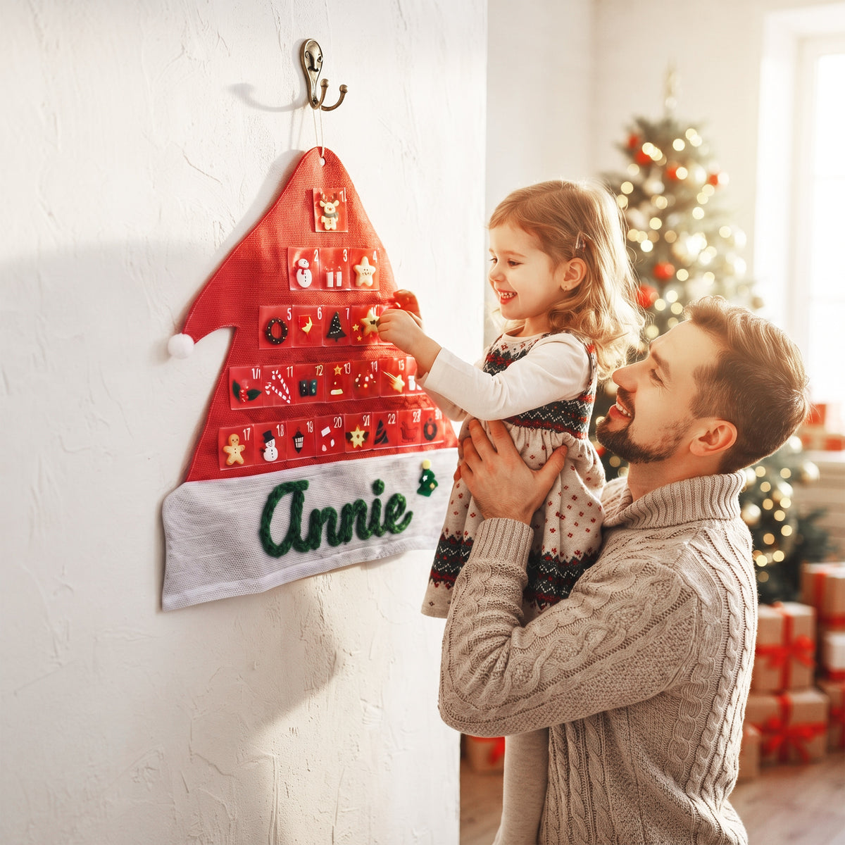 Personalized Fabric Advent Calendar with Pockets