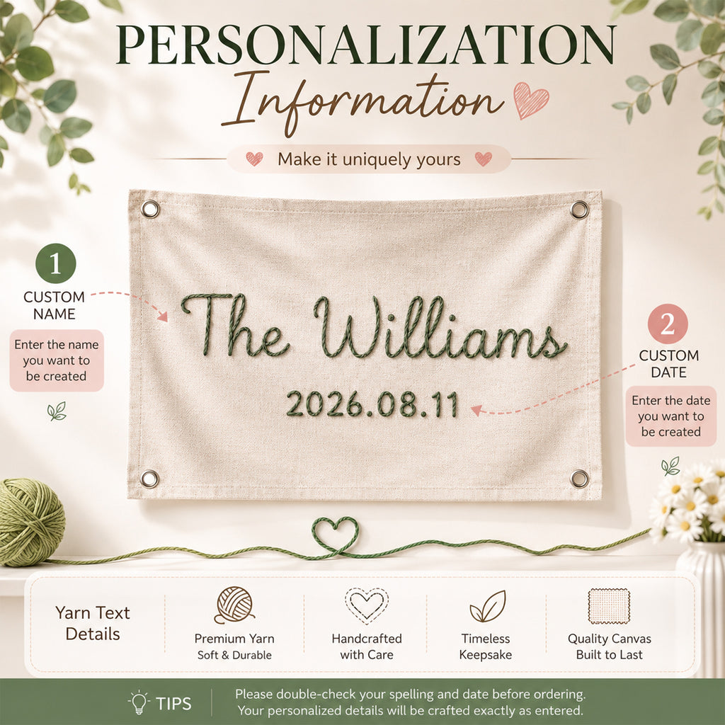 Custom Wedding Sign-In Banner