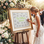 Custom Wedding Sign-In Banner