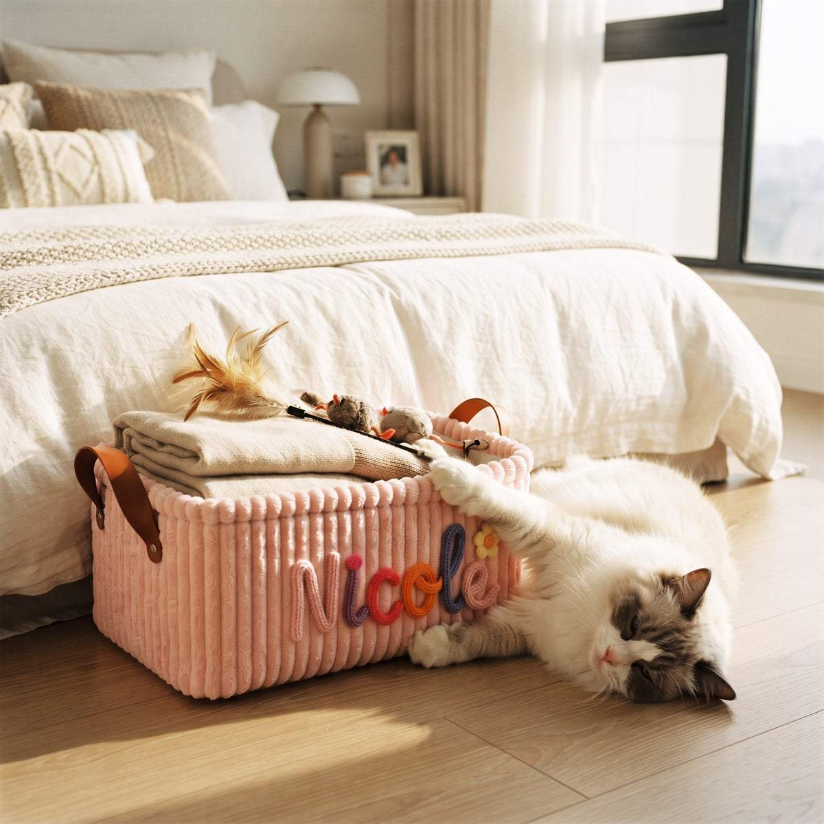 Custom Pet Toy Storage Basket