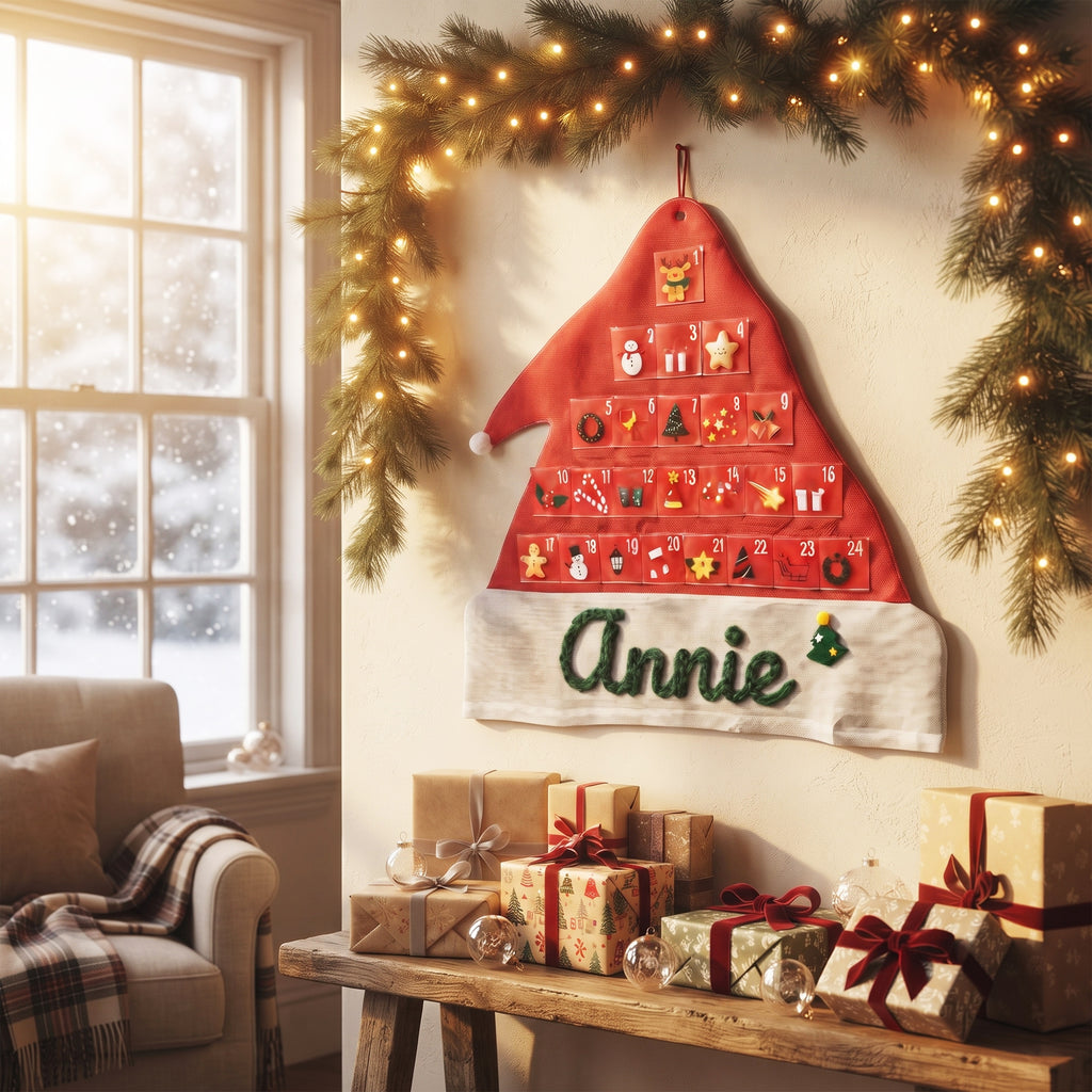 Personalized Fabric Advent Calendar with Pockets