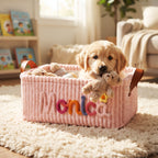 Personalized Dog Toy Basket