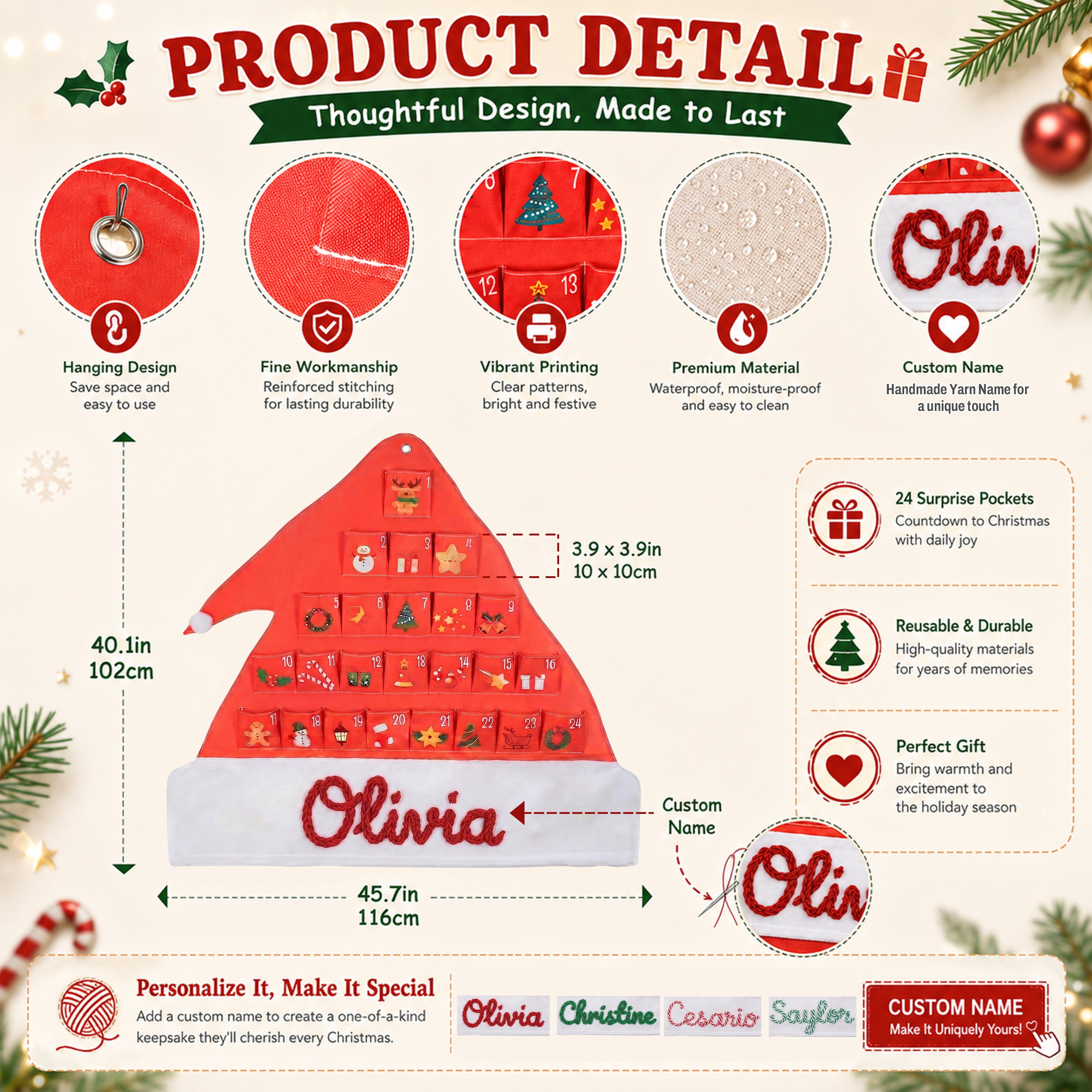 Personalized Christmas Advent Calendar