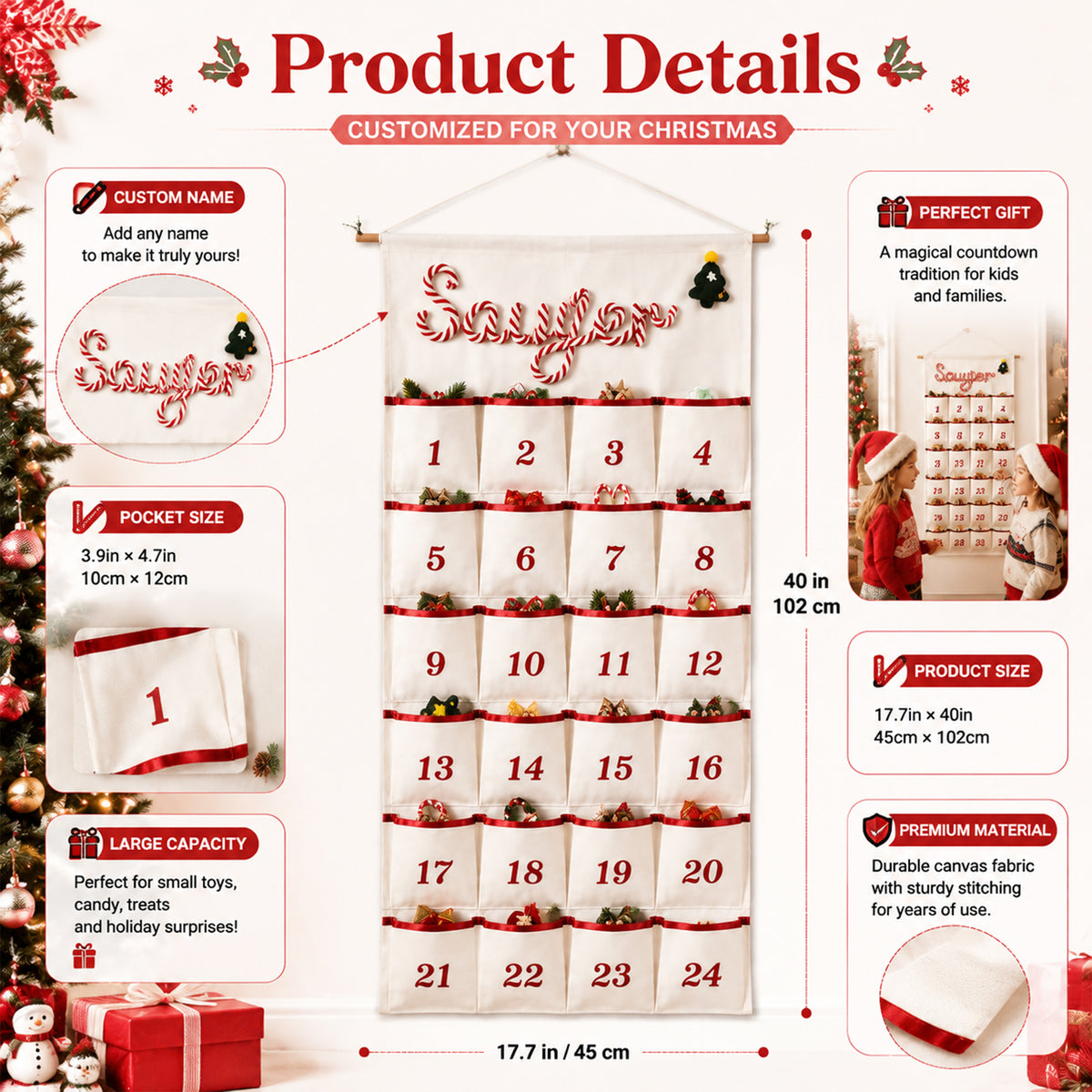 Reusable Christmas Advent Calendar