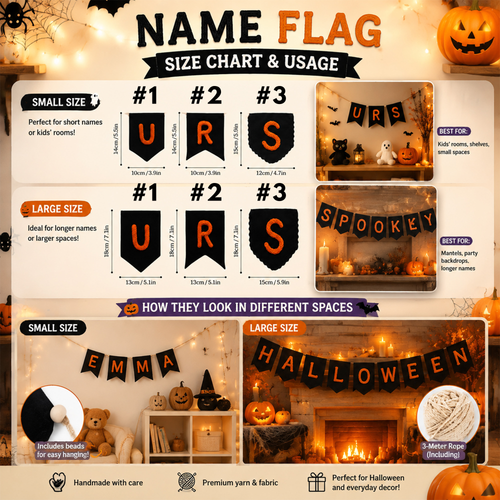 Halloween Black Name Banner