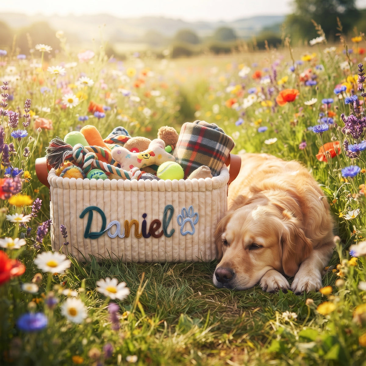 Custom Pet Toy Storage Basket