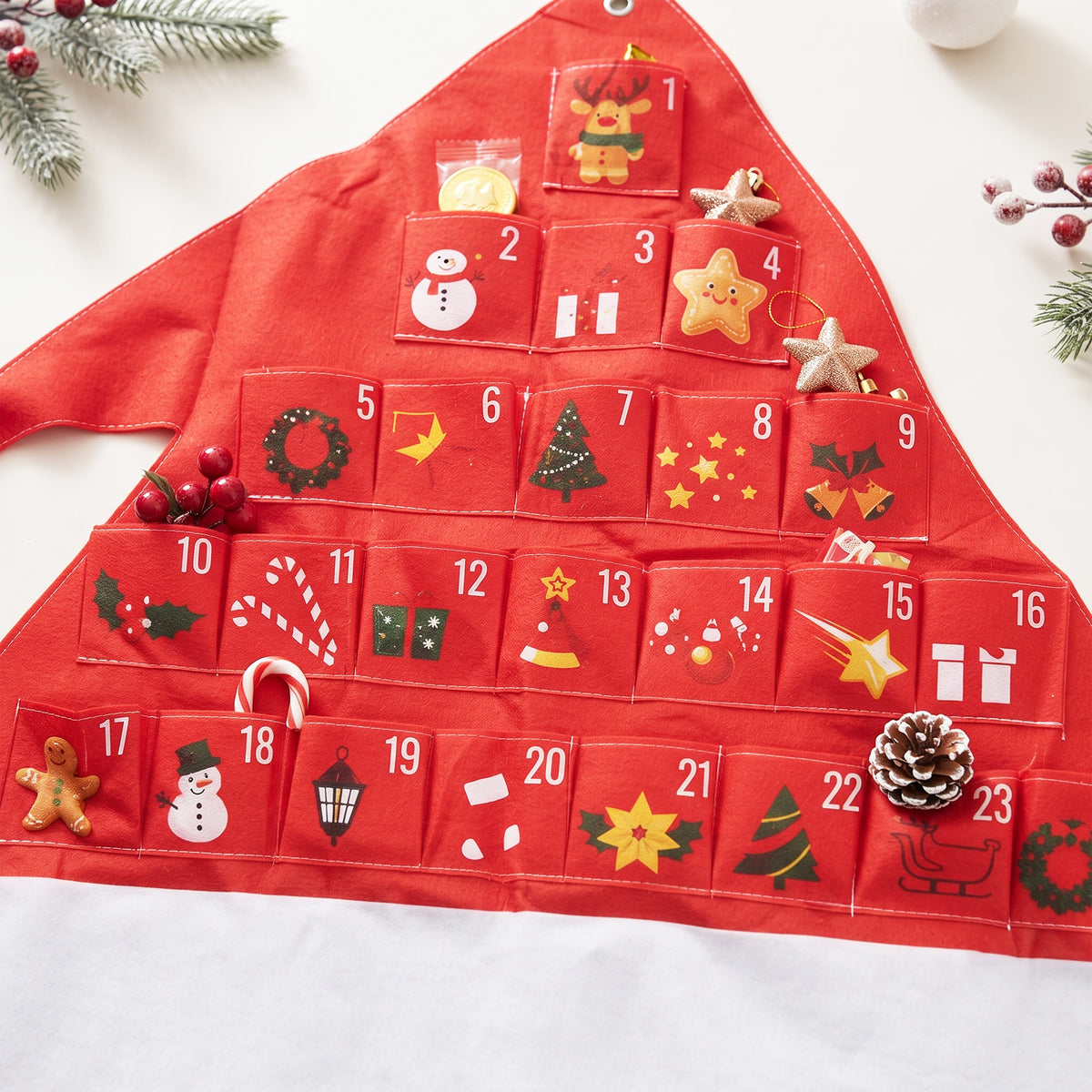 Personalized Santa Hat Advent Calendar