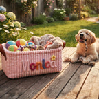 Personalized Dog Toy Basket