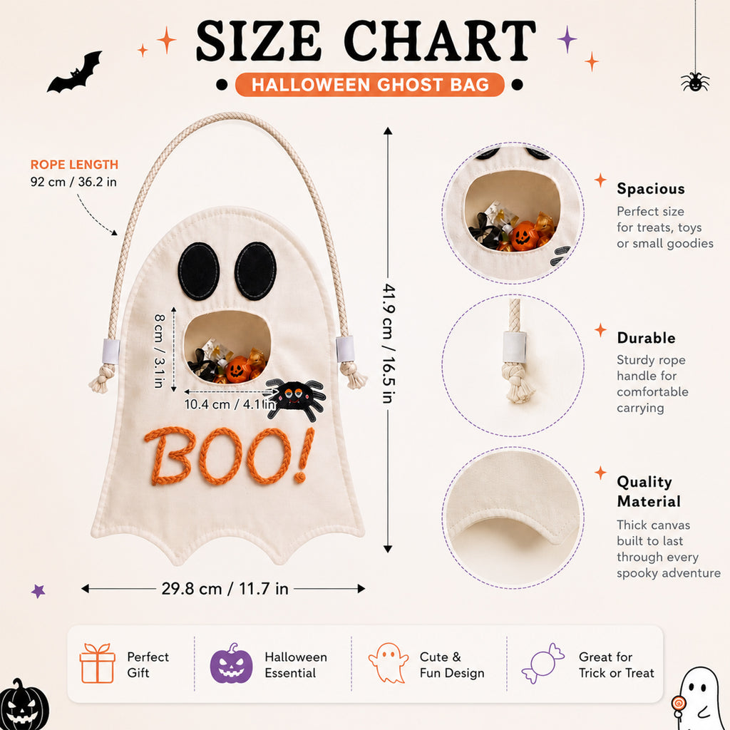 Custom Ghost Trick or Treat Bag