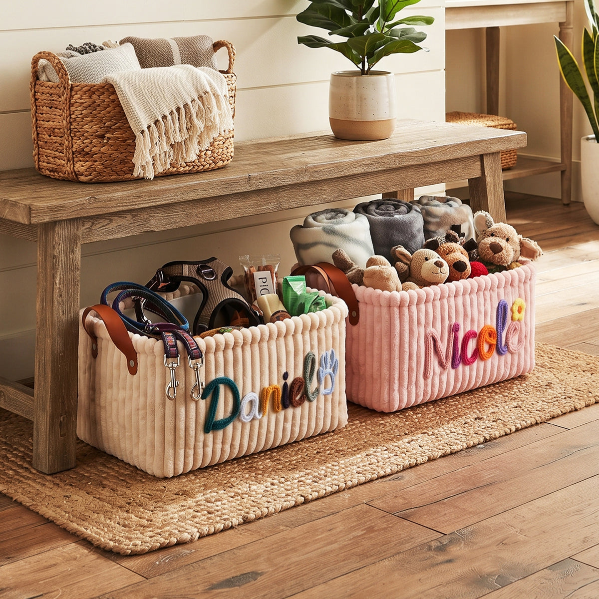 Custom Pet Toy Storage Basket