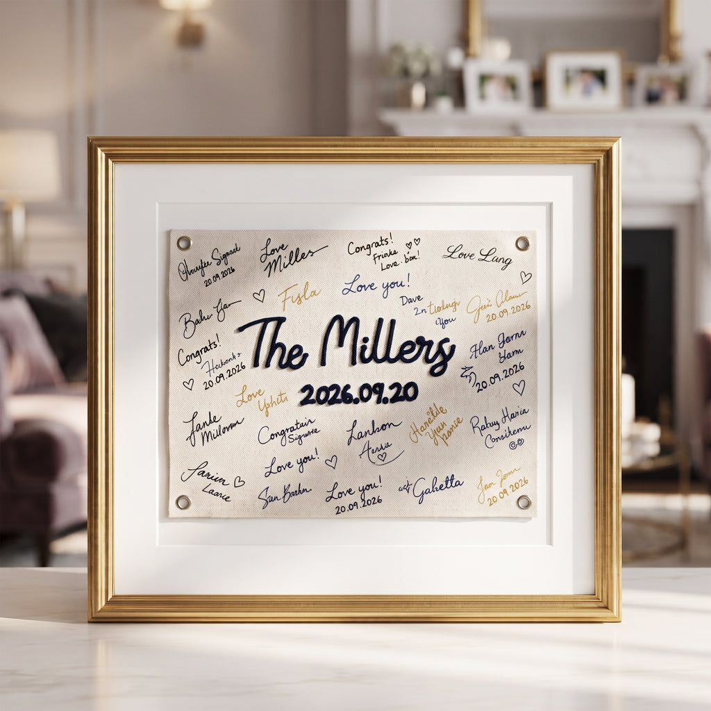 Custom Wedding Sign-In Banner