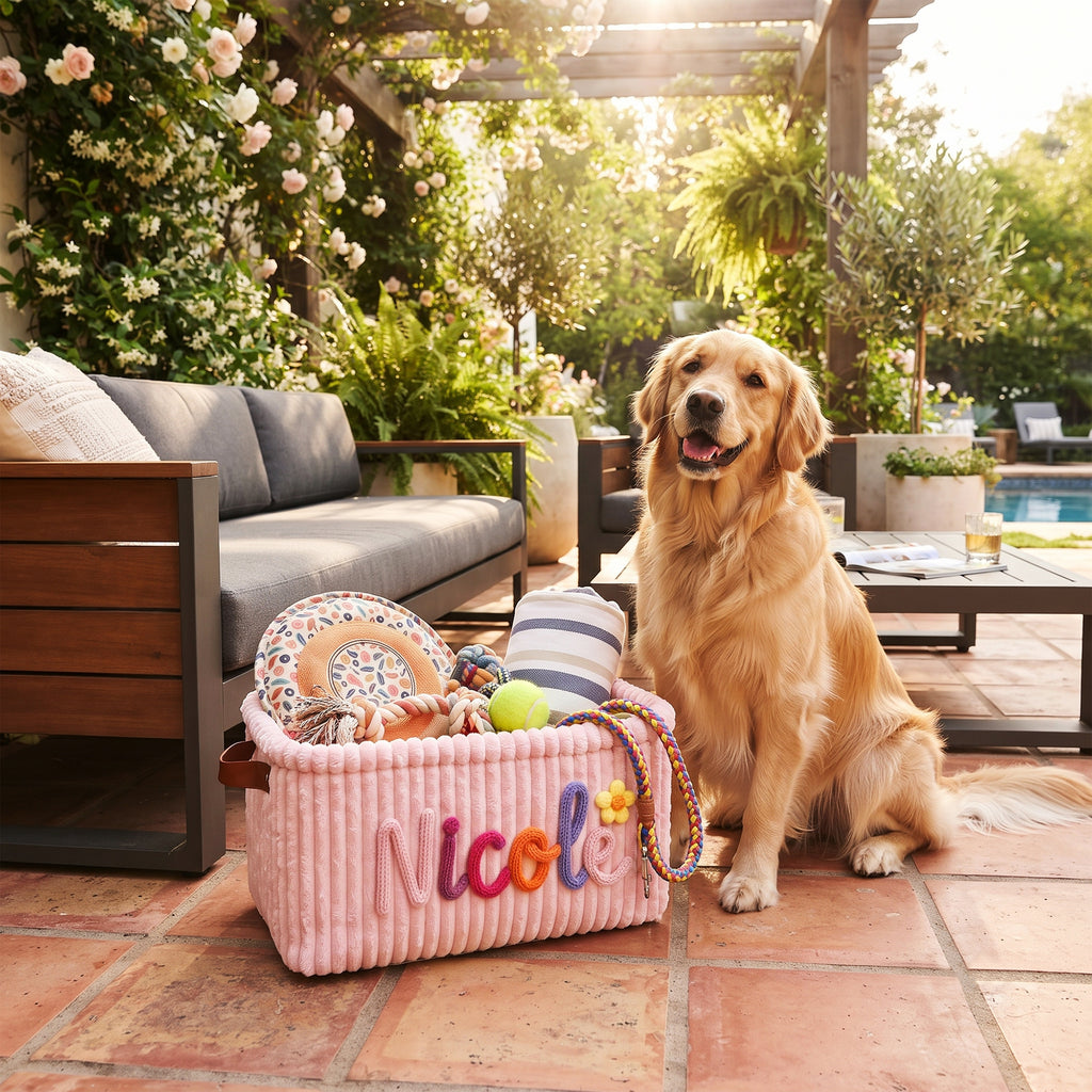 Custom Pet Toy Storage Basket