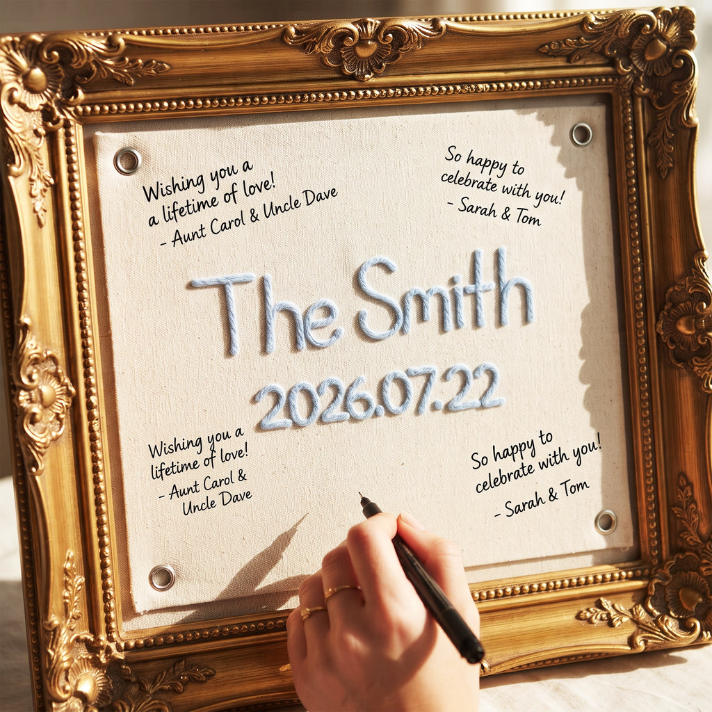 Custom Wedding Sign-In Banner