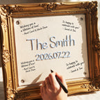 Custom Wedding Sign-In Banner