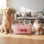 Personalized Dog Toy Basket