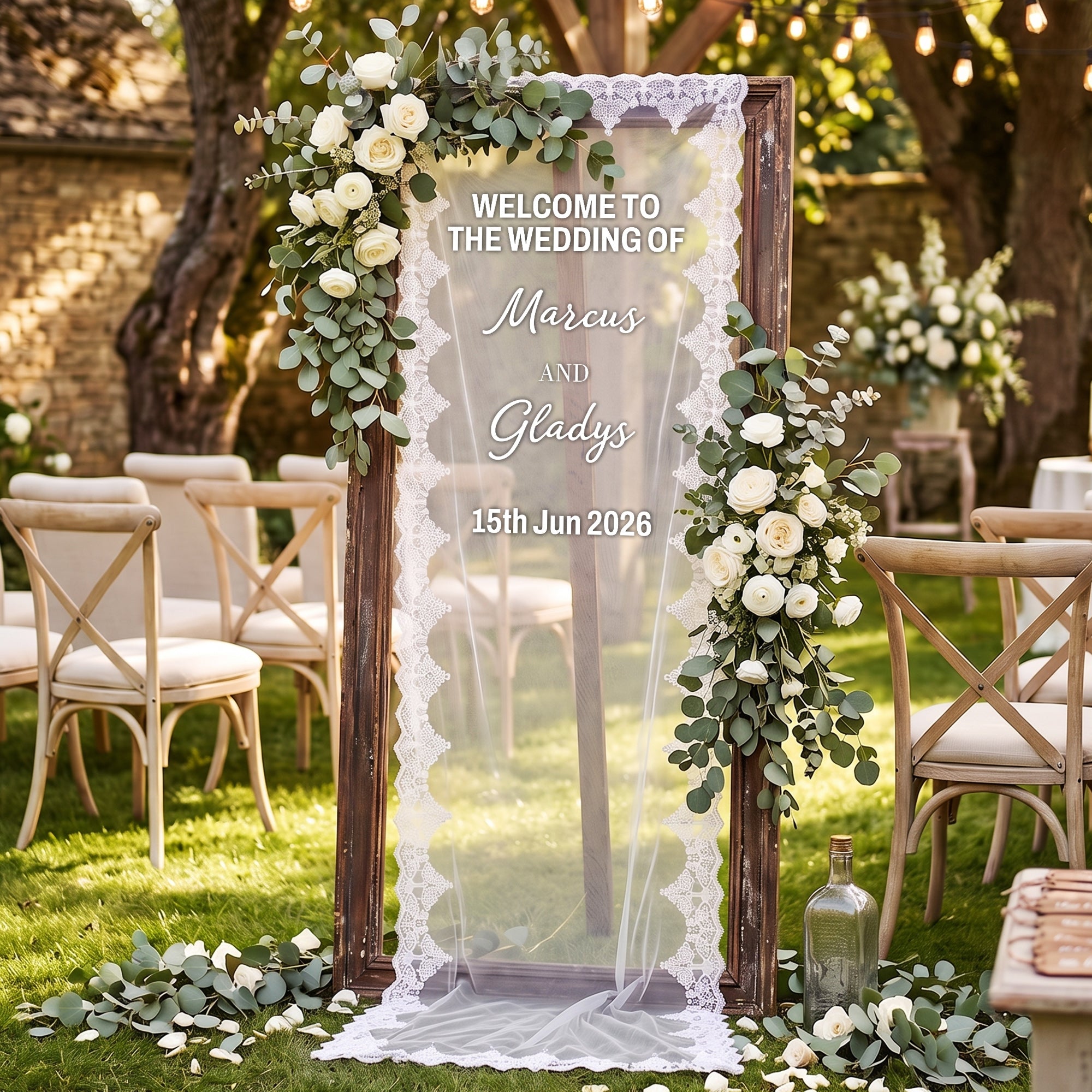 wedding sign
