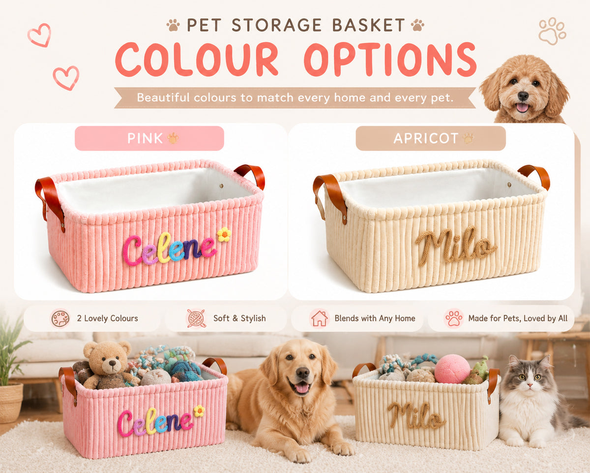 Personalized Dog Toy Basket