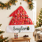 Personalized Santa Hat Advent Calendar
