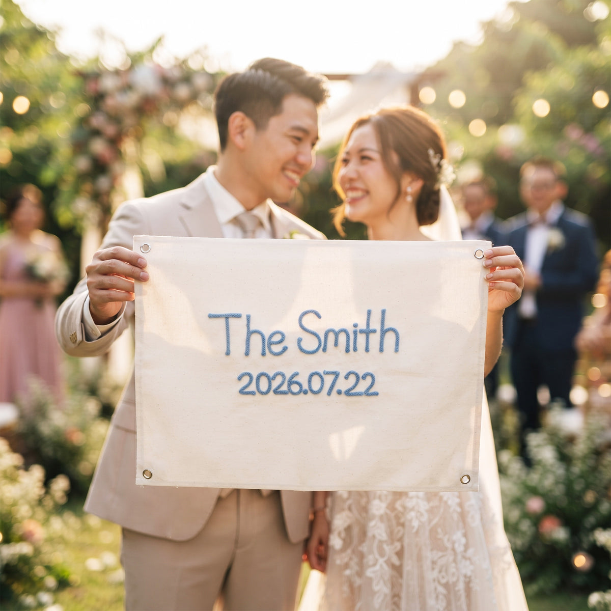 Custom Wedding Sign-In Banner