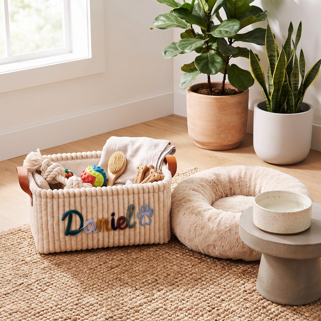 Custom Pet Toy Storage Basket