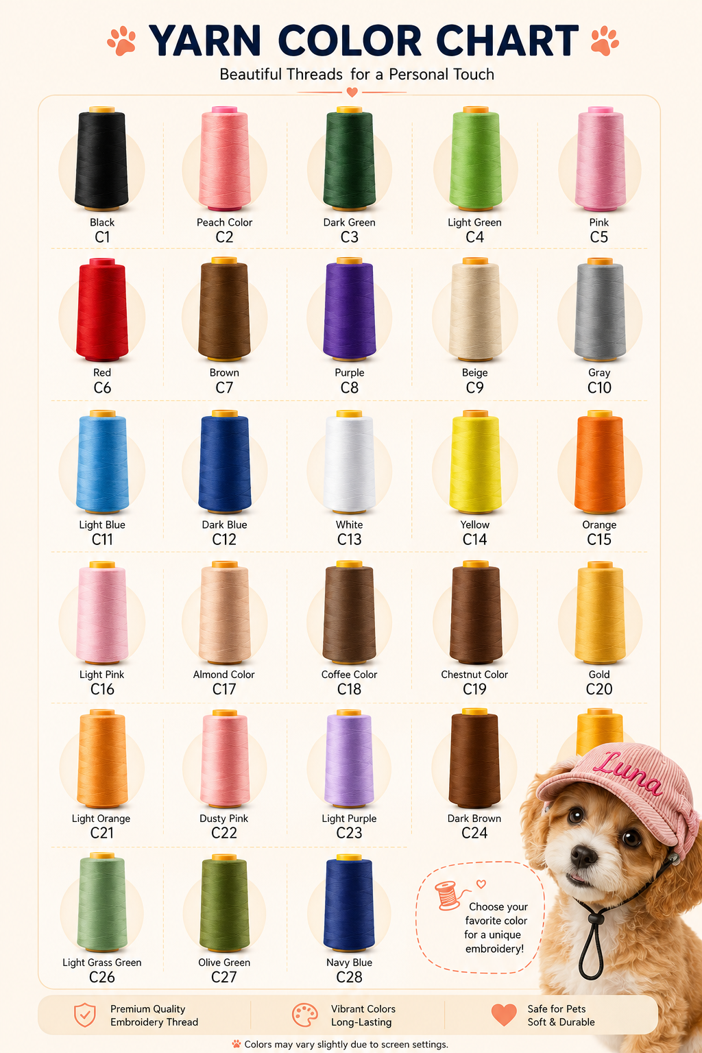 Personalized Puppy Cap