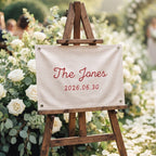 Yarn Name Guest Book with Wedding Date
