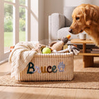 Personalized Dog Toy Basket