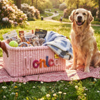 Personalized Dog Toy Basket