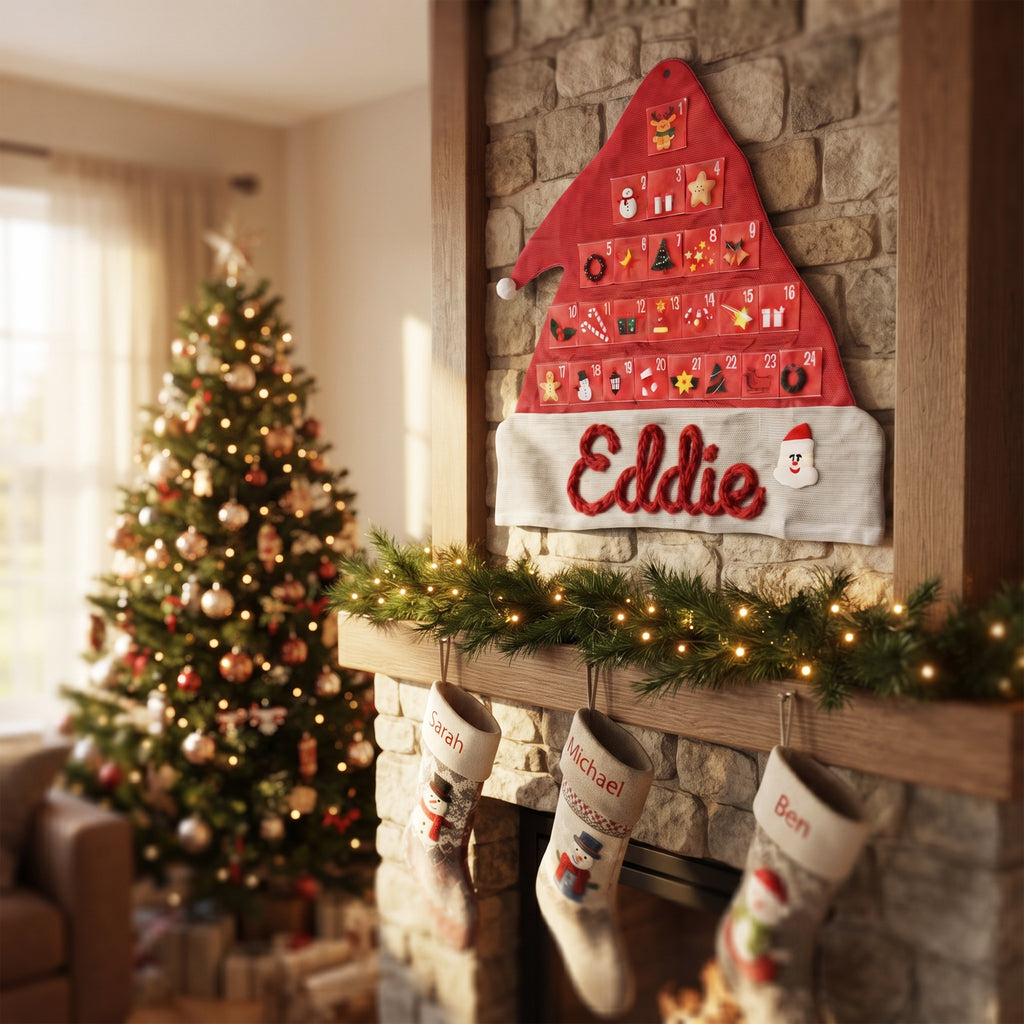 Personalized Fabric Advent Calendar with Pockets