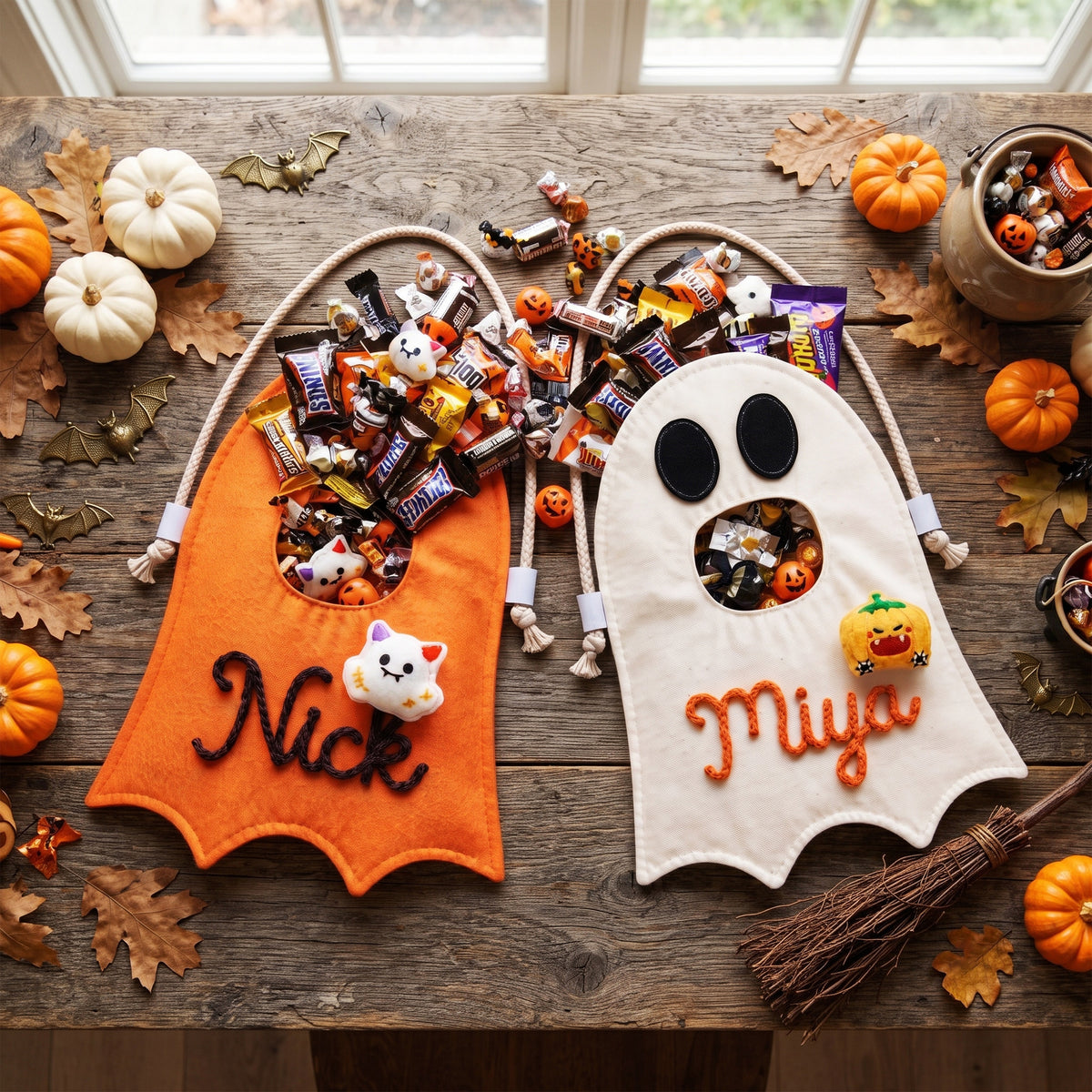 Custom Ghost Trick or Treat Bag