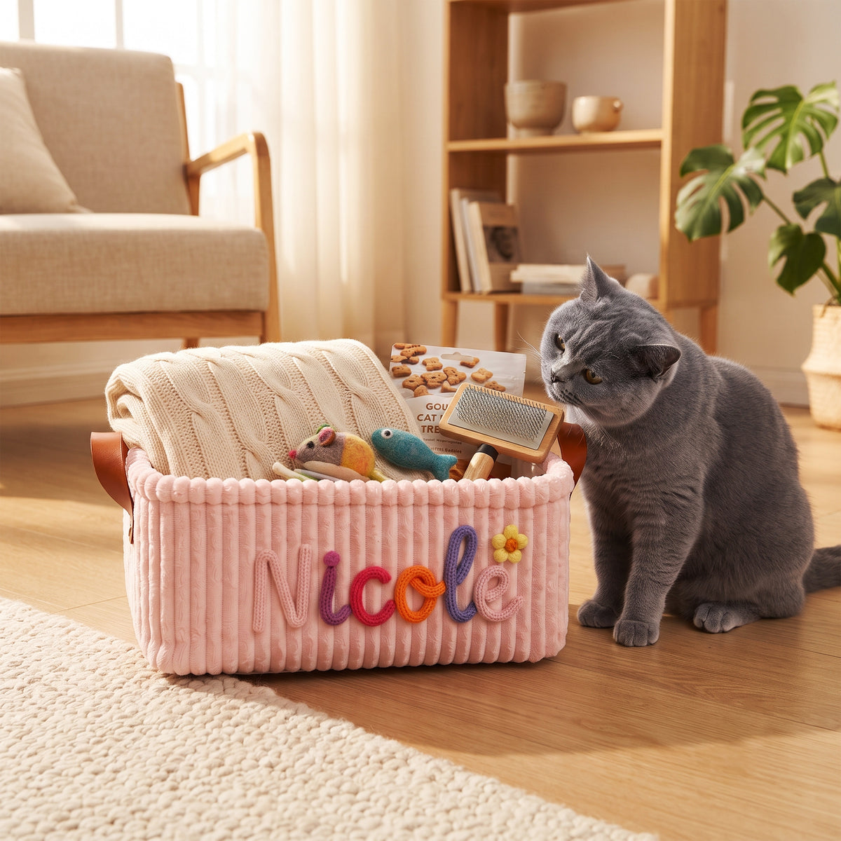Custom Pet Toy Storage Basket