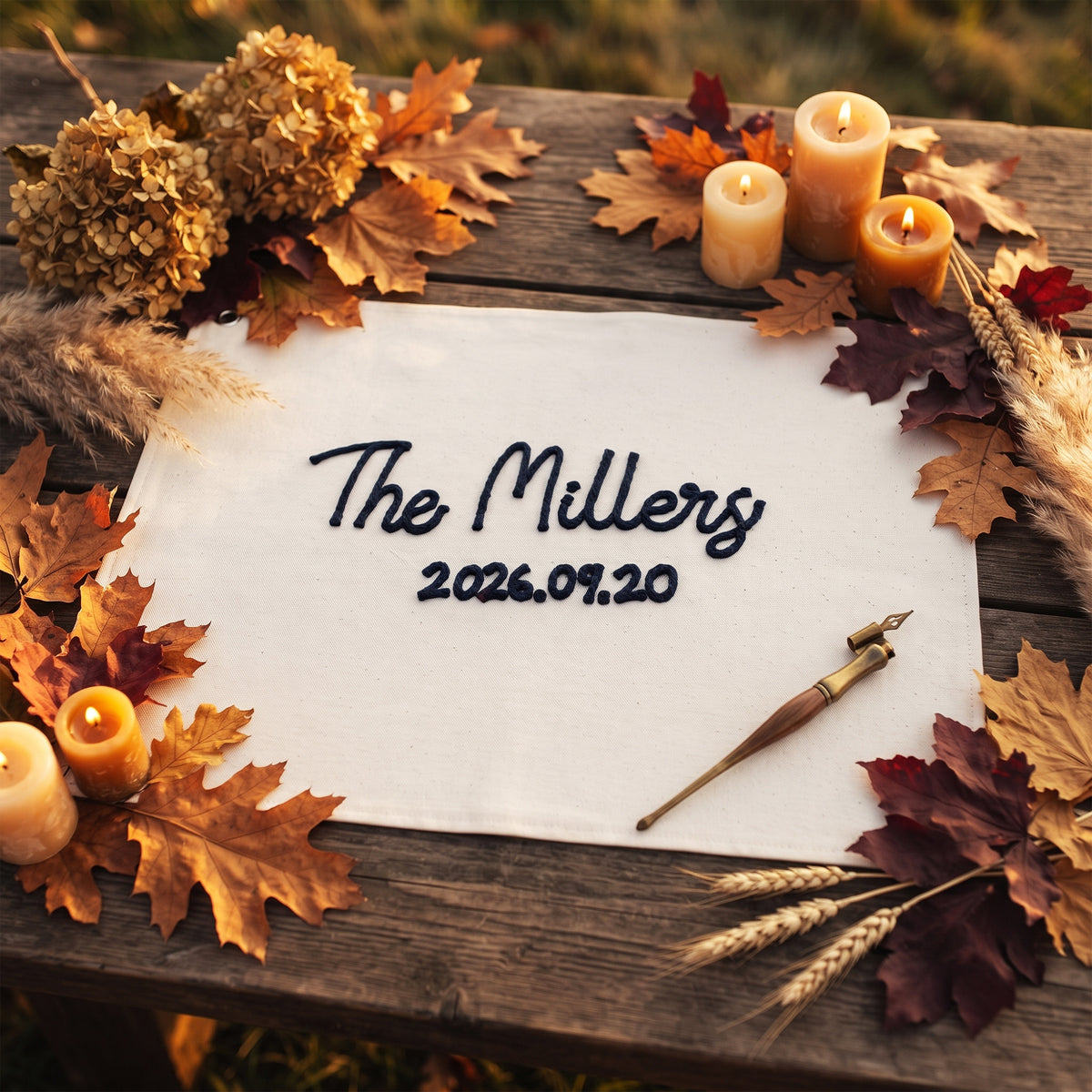 Custom Wedding Sign-In Banner
