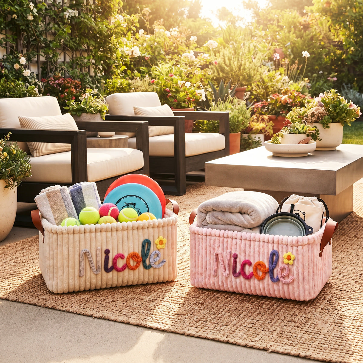 Custom Pet Toy Storage Basket