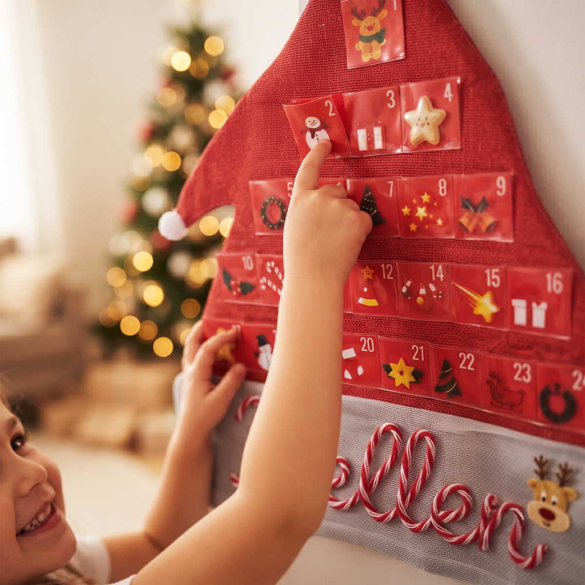 Personalized Fabric Advent Calendar with Pockets