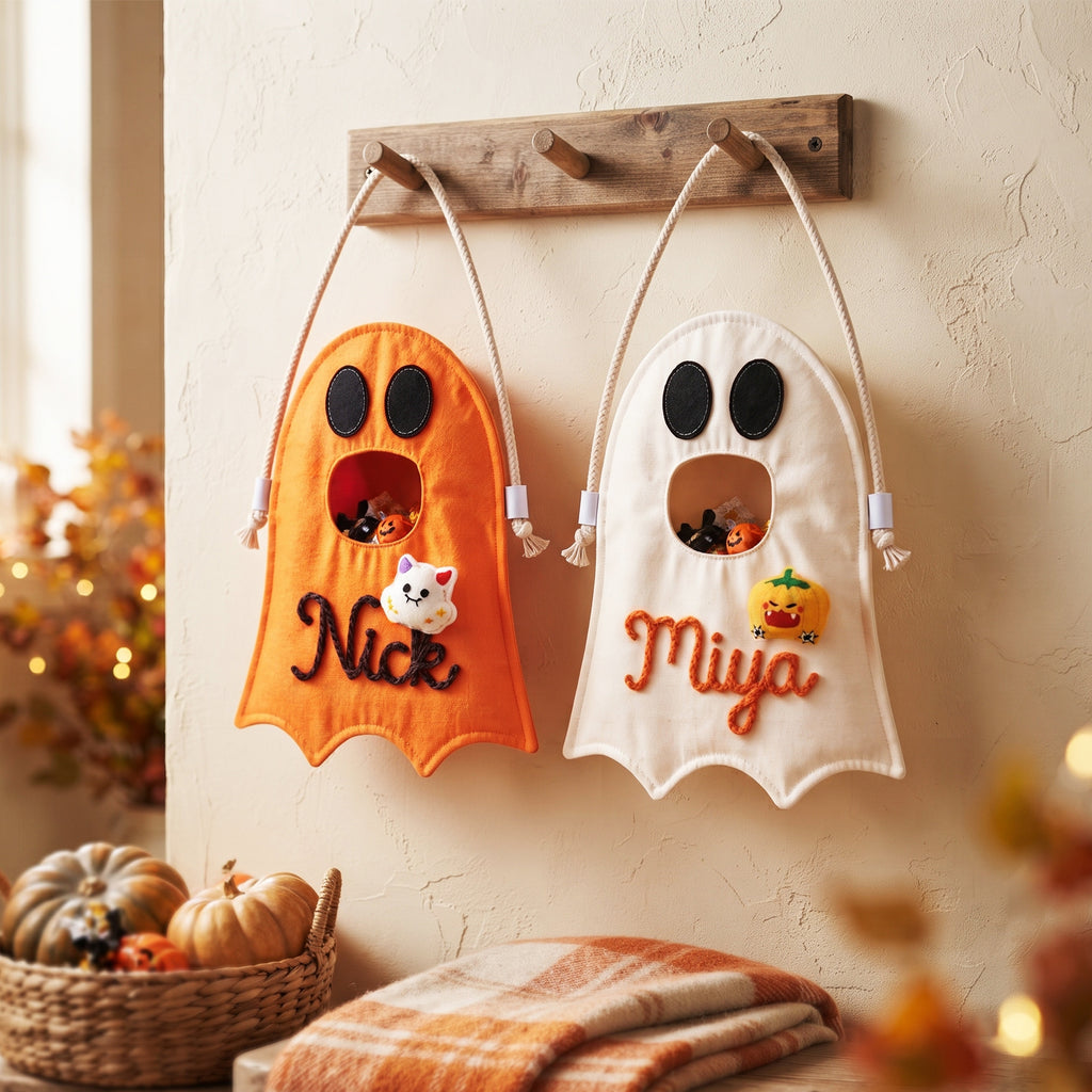 Custom Ghost Trick or Treat Bag